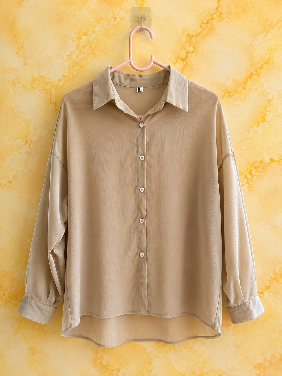 Beigh Transparent Shirt