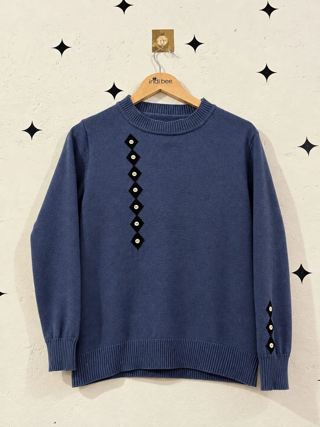 Blue Knit Sweater