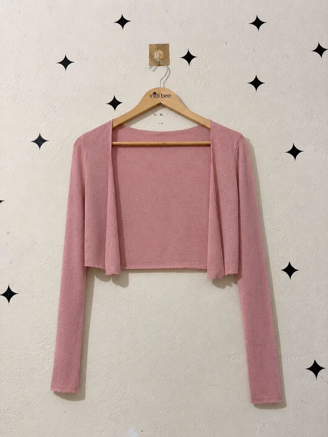 Pink Crop Shrug