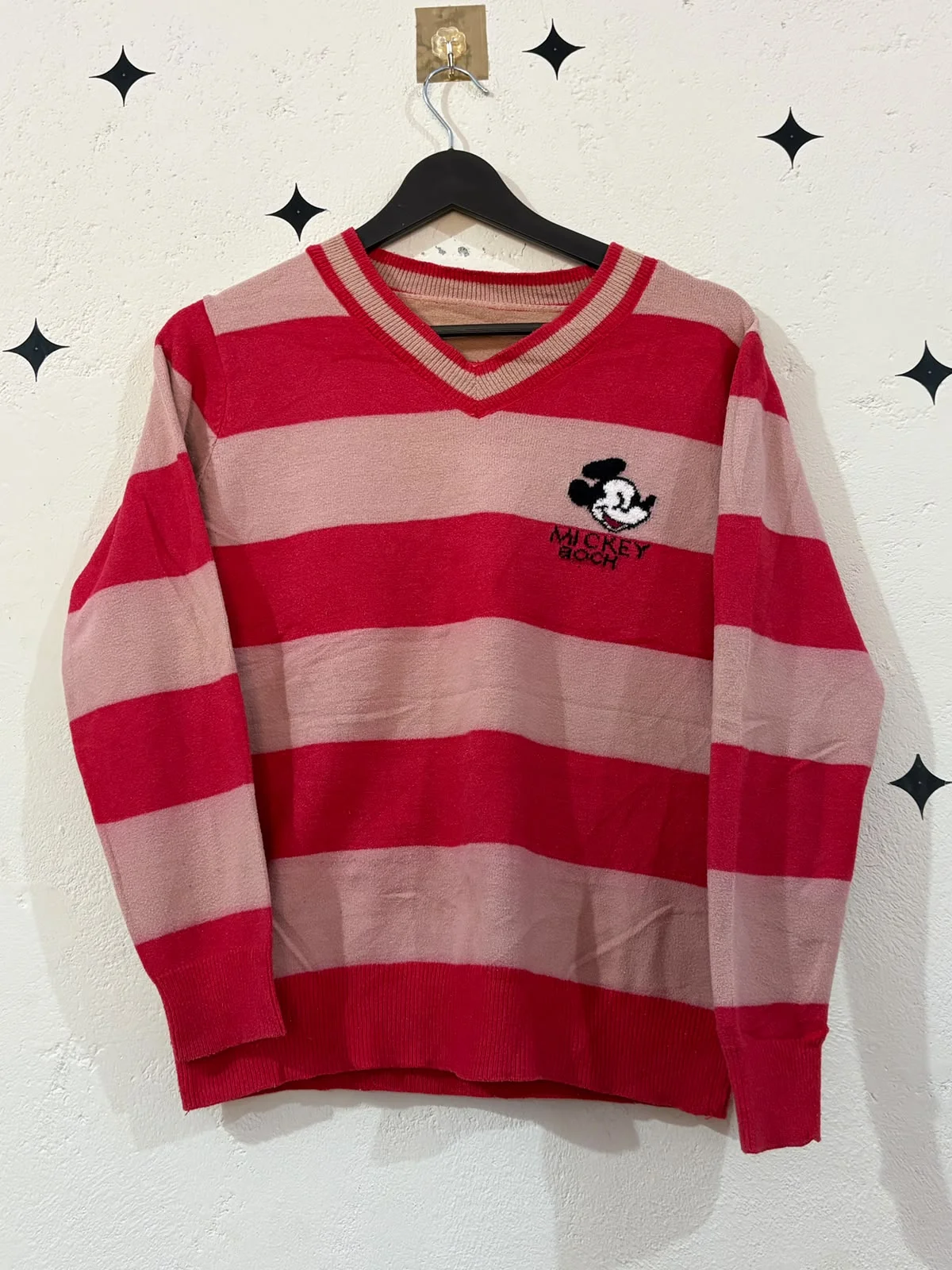 Striped V-Neck Sweater