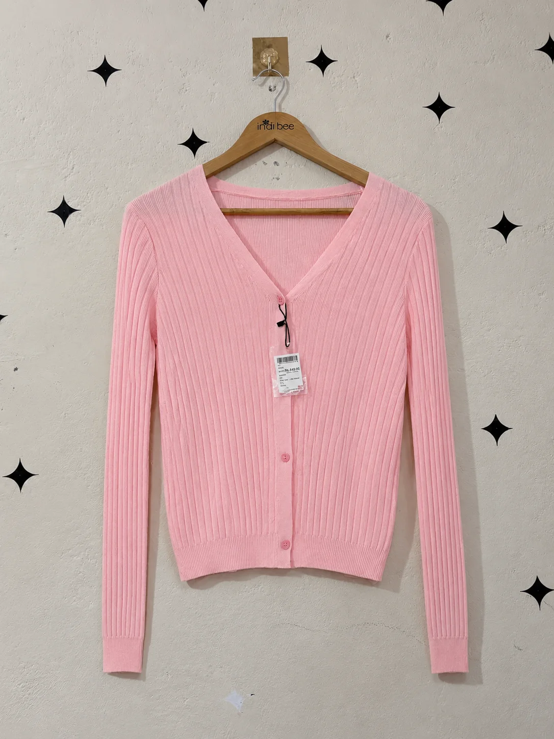Pink Ribbed Sweater