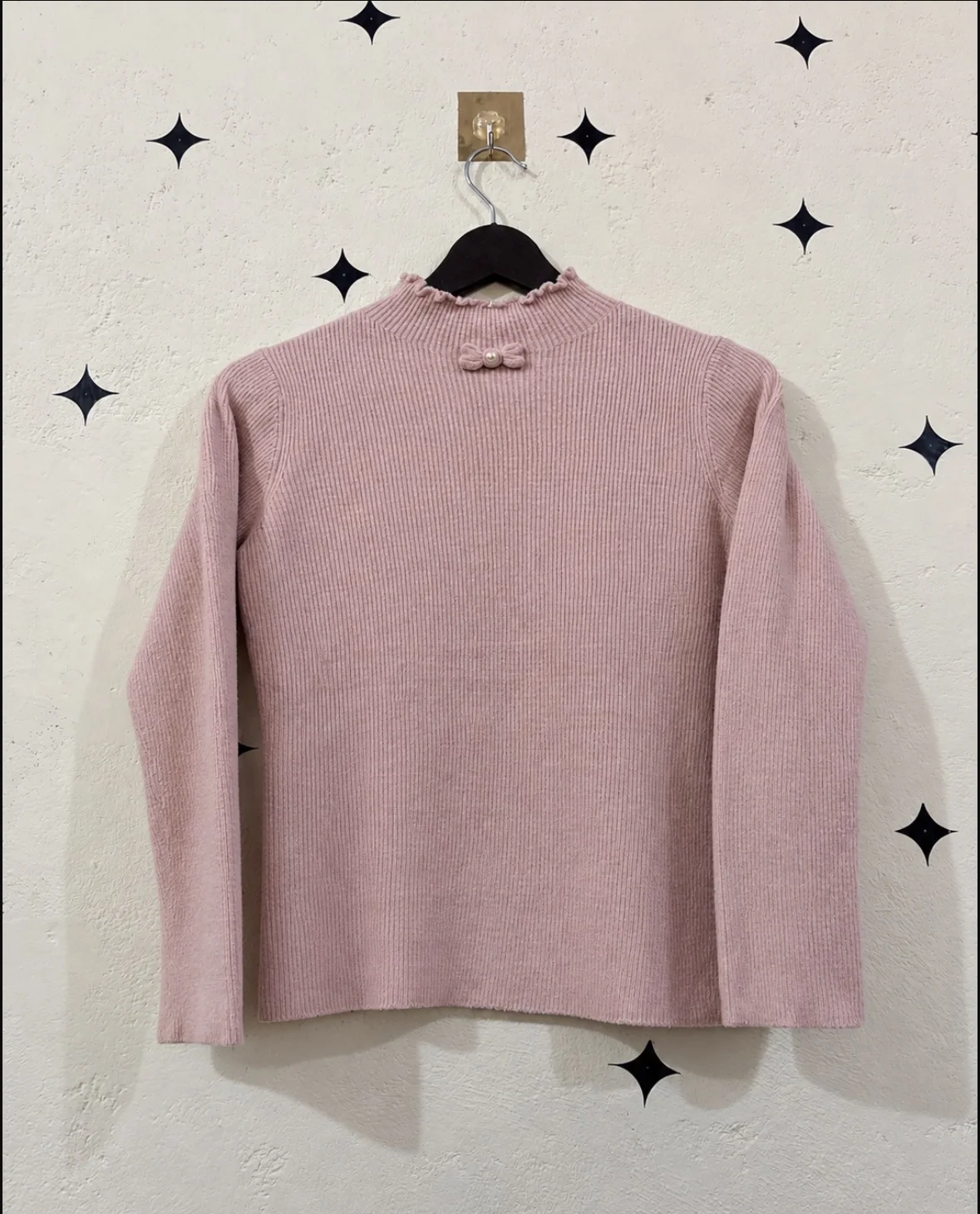 Pink Ribbed Sweater