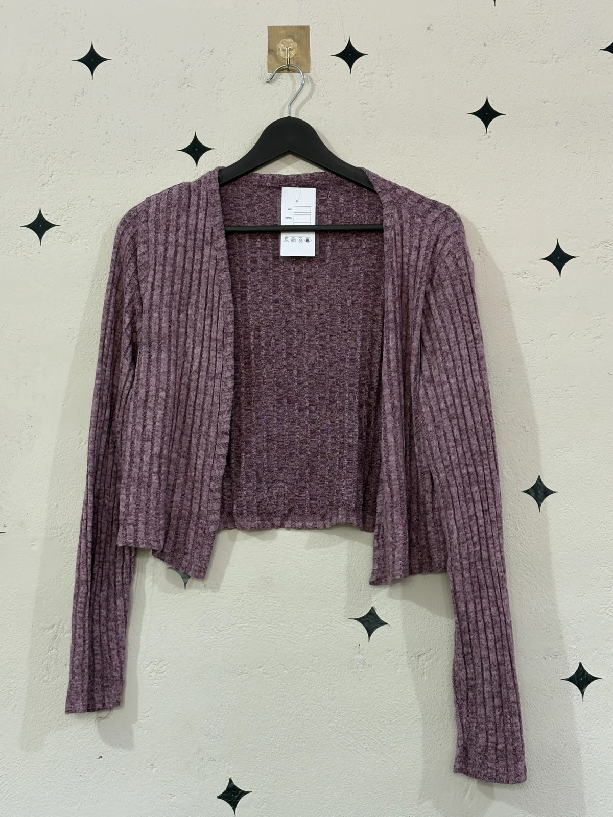 Ribbed Purple Crop Top