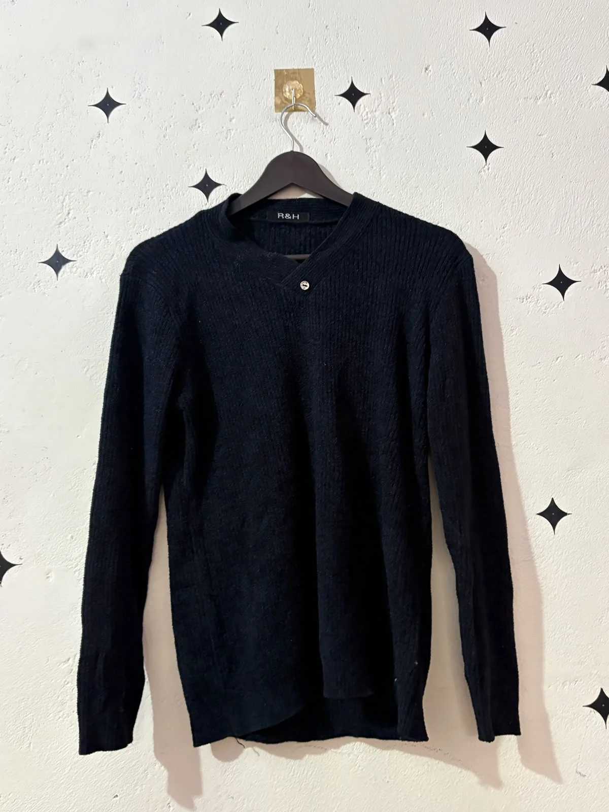 Black Ribbed Sweater