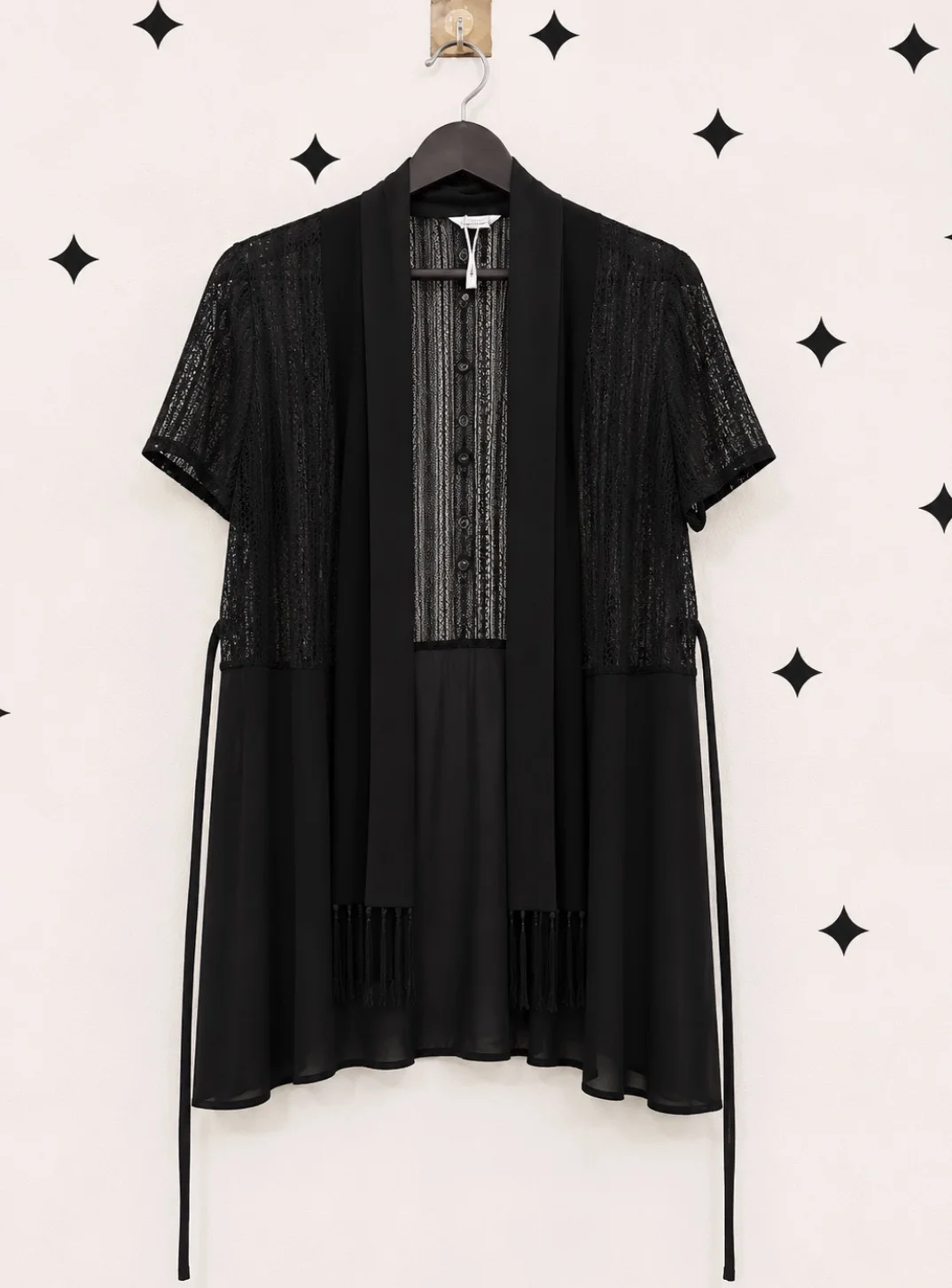 Black Lace Overcoat