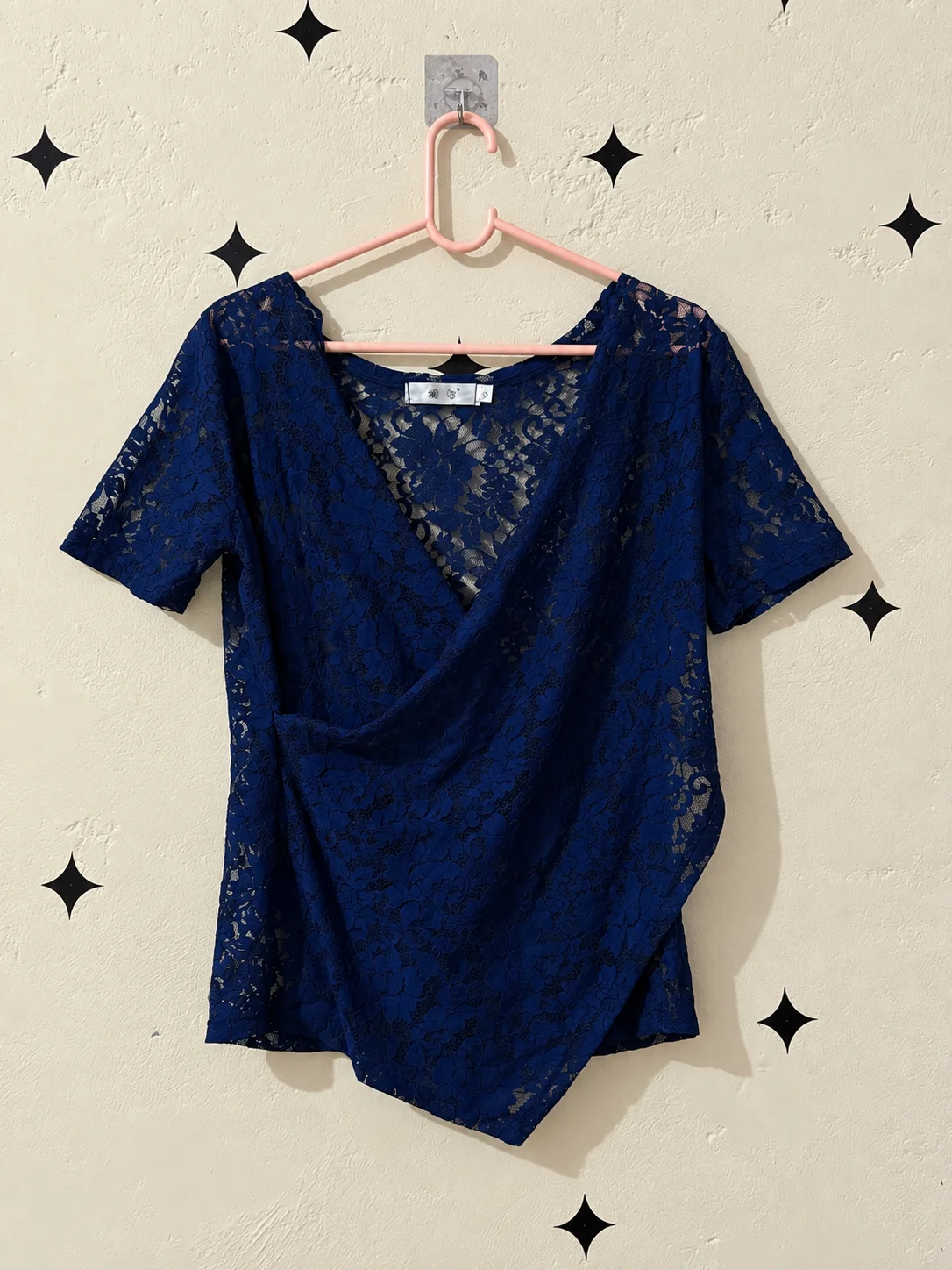 Blue Lace Top