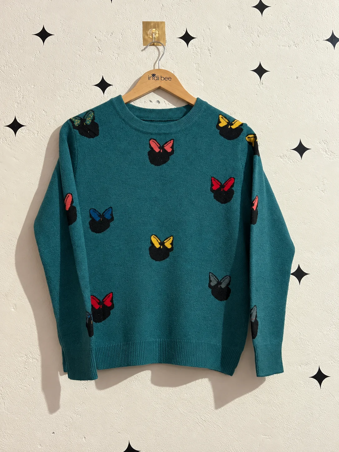 Teal Bow Sweater