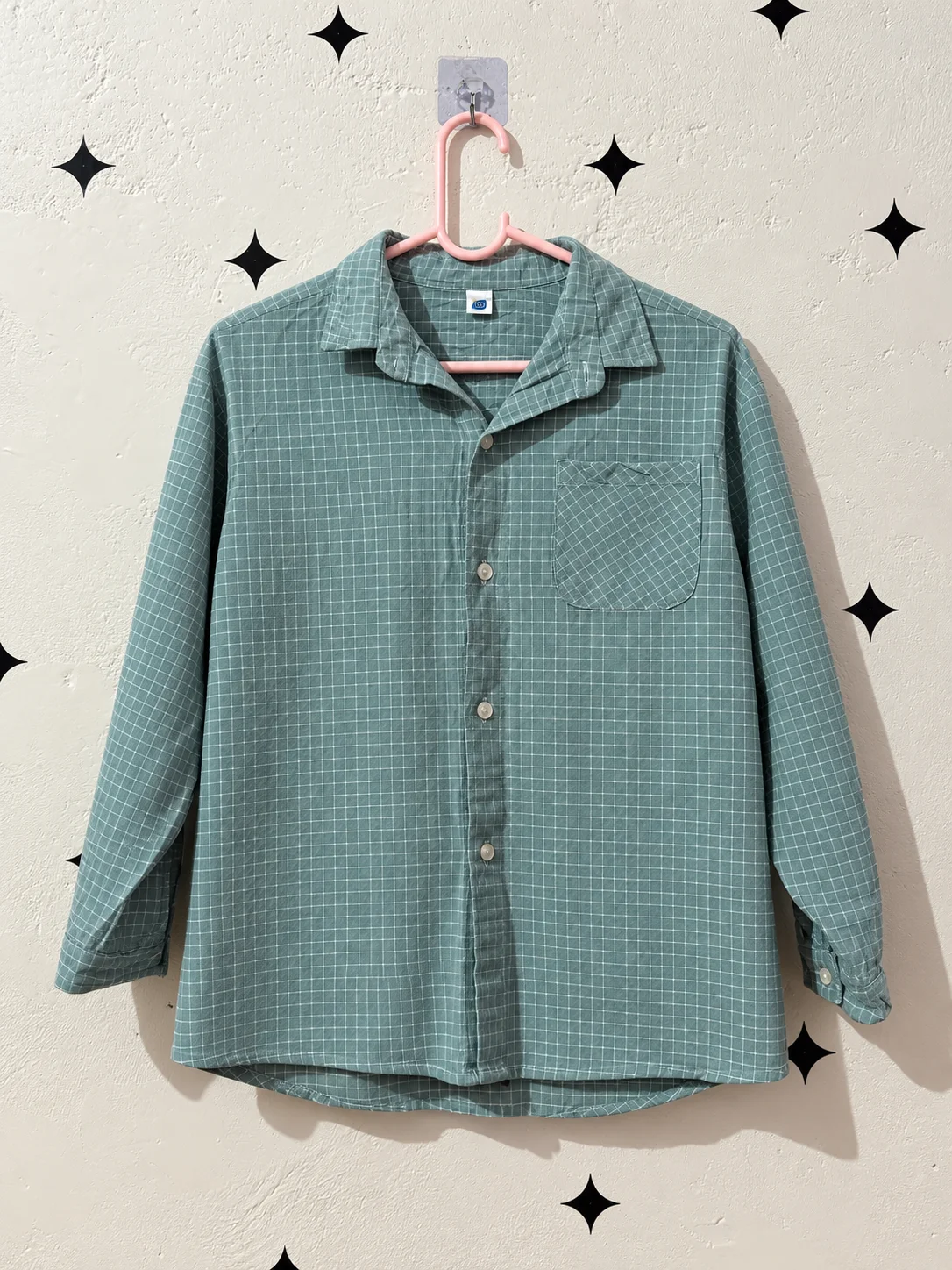 Green Checkered Cotton Top