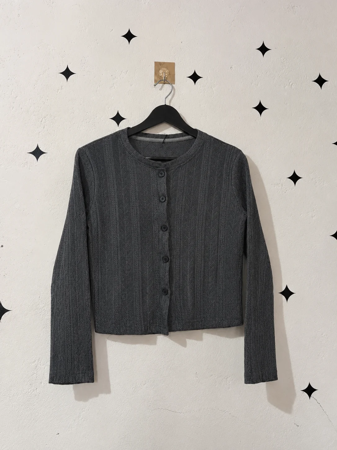 Grey Knit Cardigan