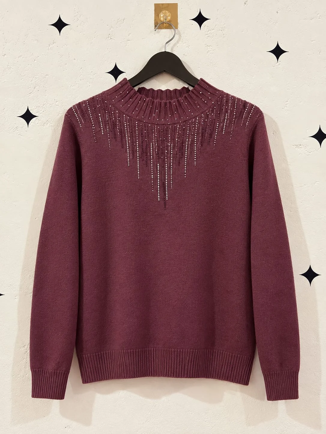 Maroon Knit Sweater