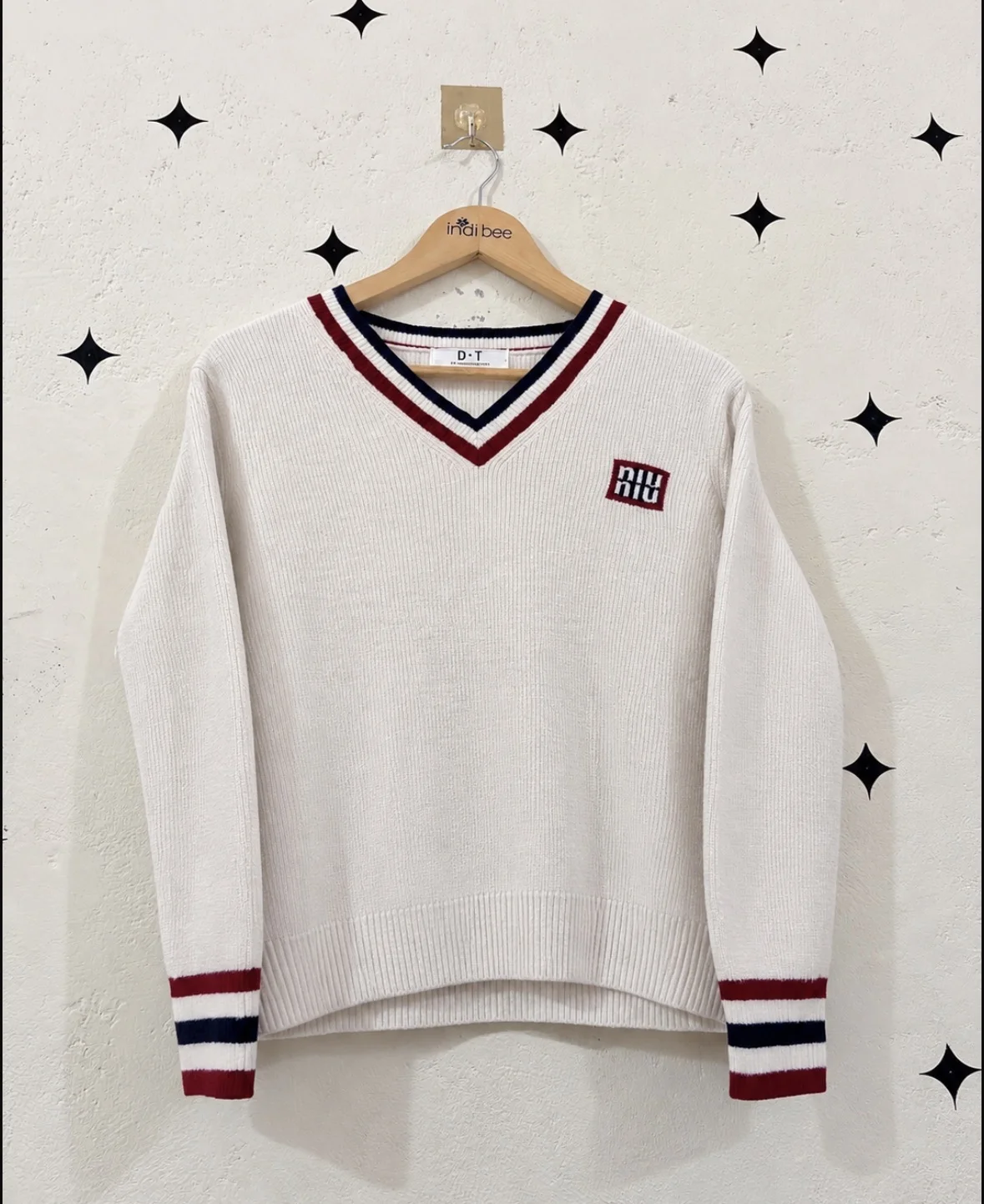Striped V-Neck Sweater