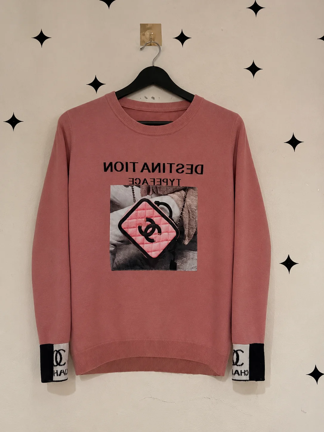 Pink Graphic Sweater