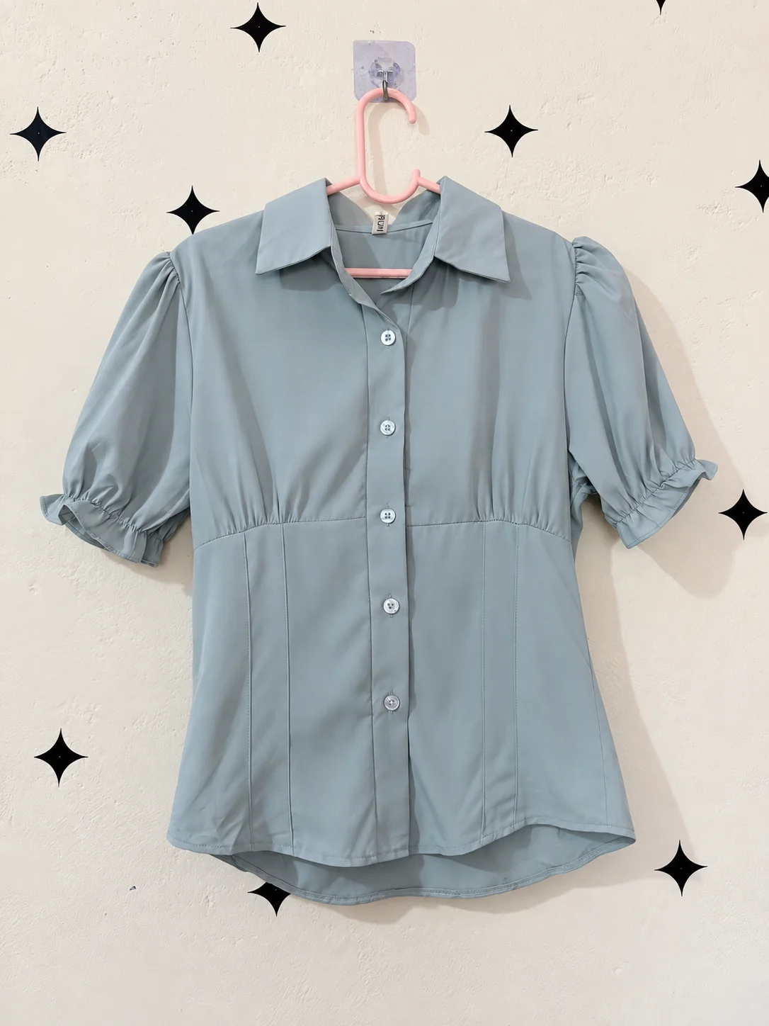 Powder Blue Puff Sleeve