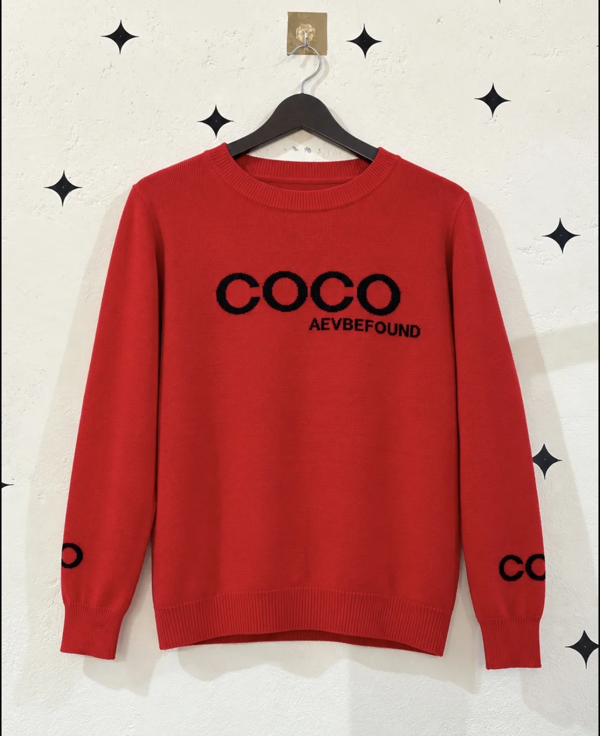 Red Knit Sweater