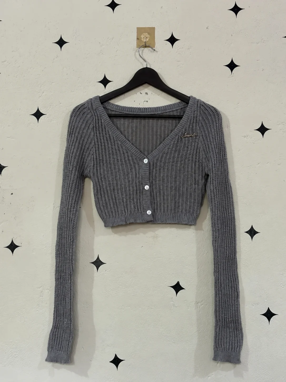 Grey Knit Crop