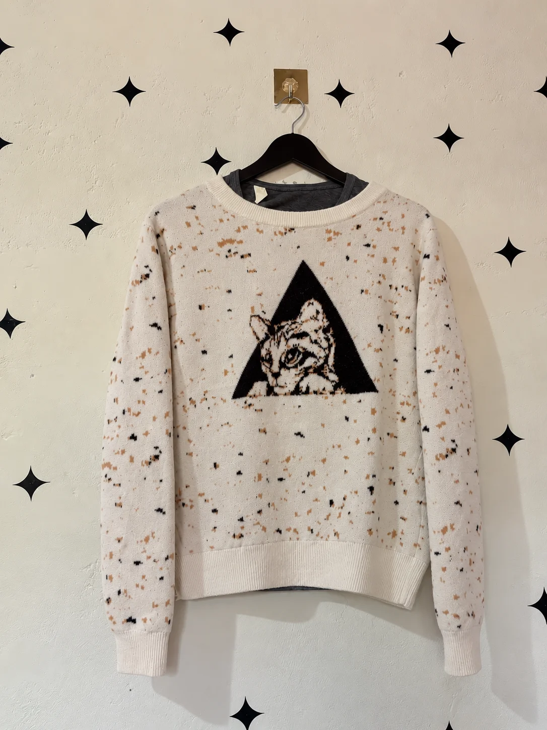 Printed Cat Sweater