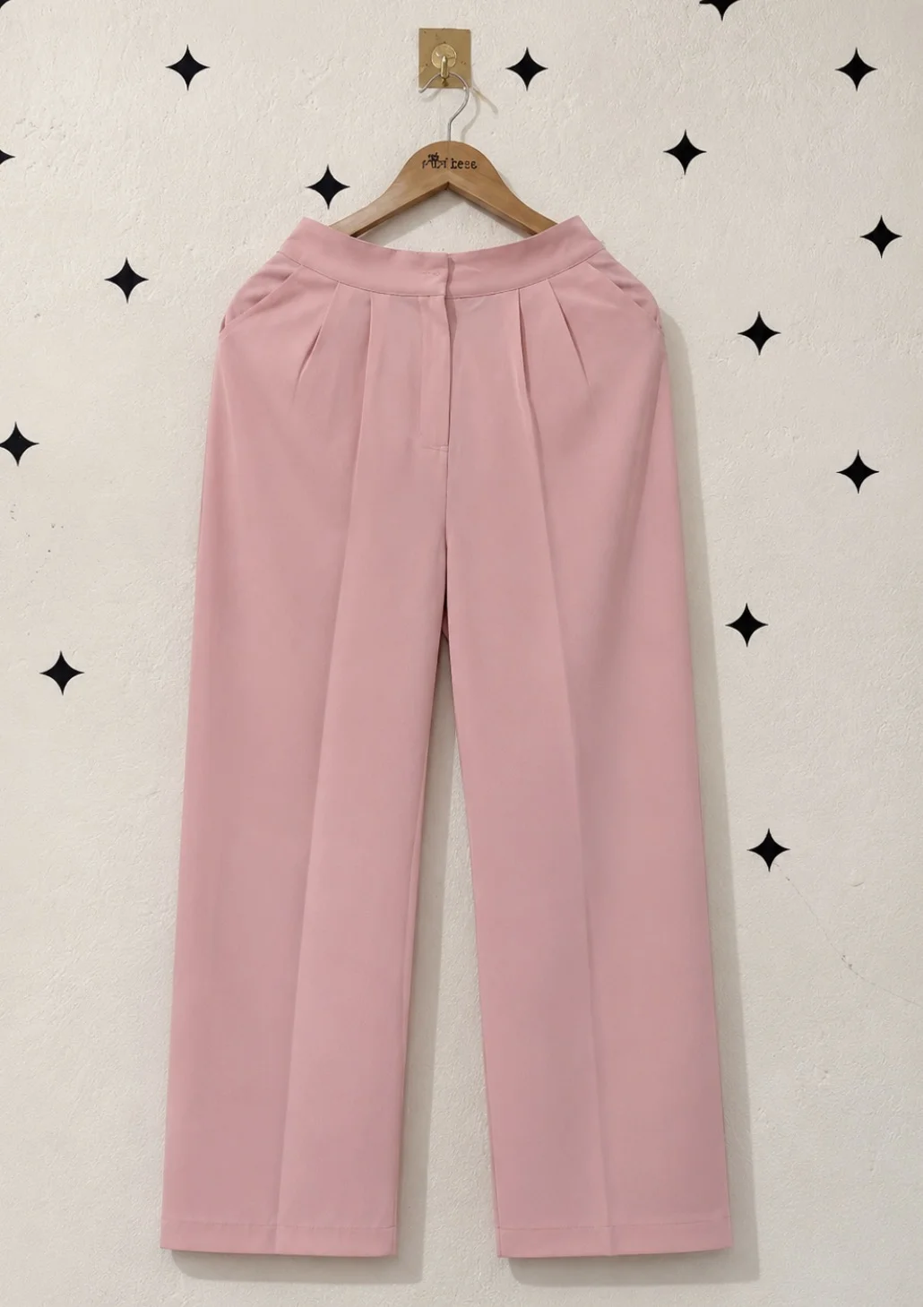 Pink Pleated pant