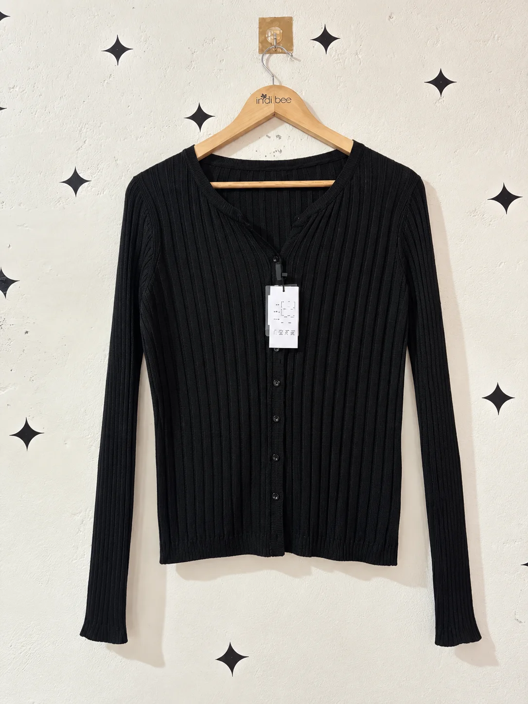 Black Ribbed Sweater